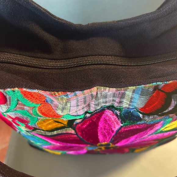 Sunflower Embroidered Tote Bag by Lucia’s Imports - Picture 3 of 6